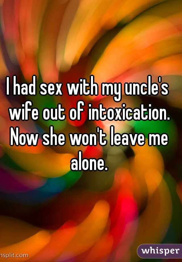 I had sex with my uncles wife out of intoxication image