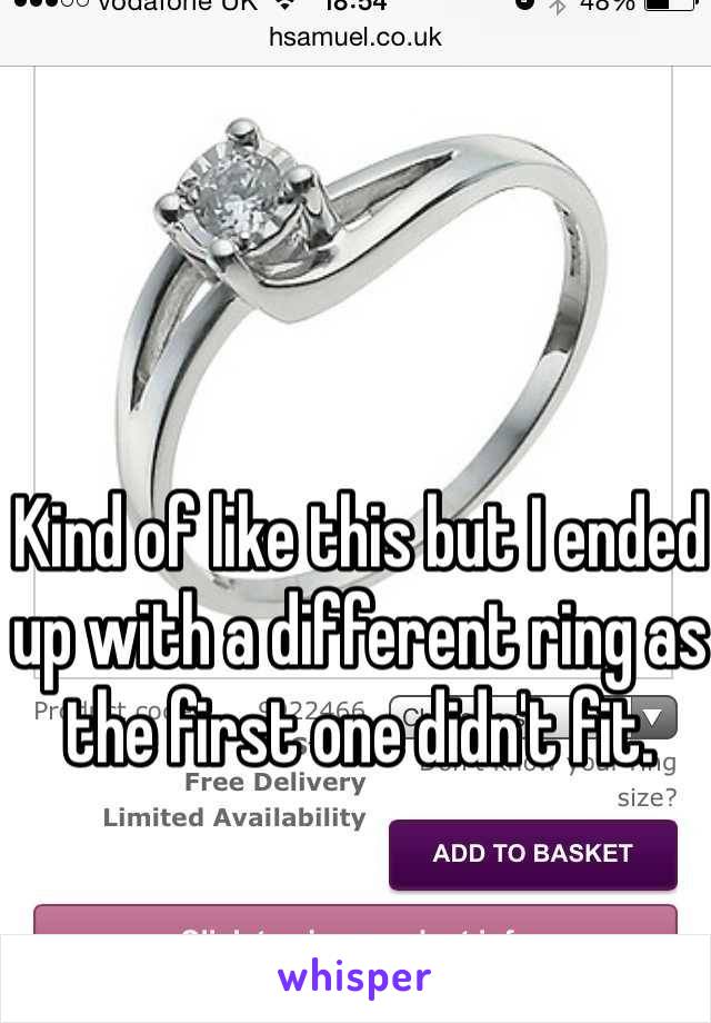 Kind of like this but I ended up with a different ring as the first one didn't fit. 