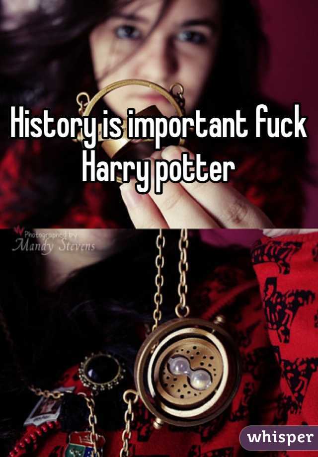 History is important fuck Harry potter