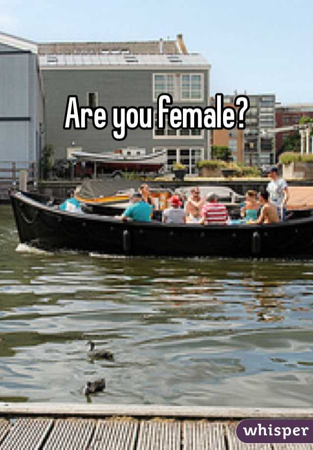 Are you female?