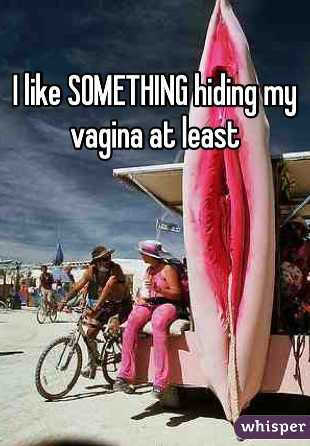 I like SOMETHING hiding my vagina at least 