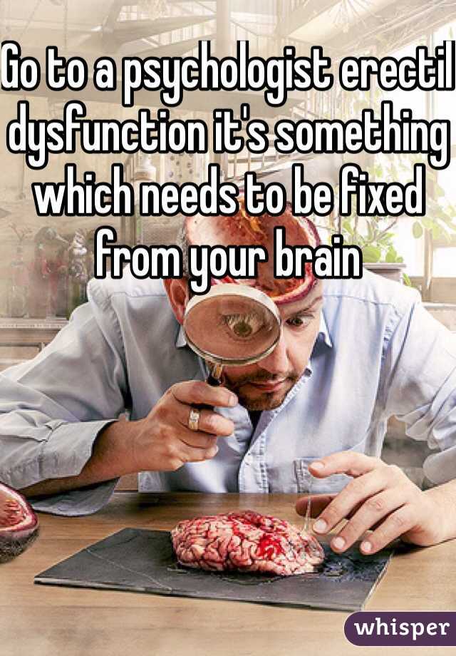 Go to a psychologist erectil  dysfunction it's something which needs to be fixed from your brain
