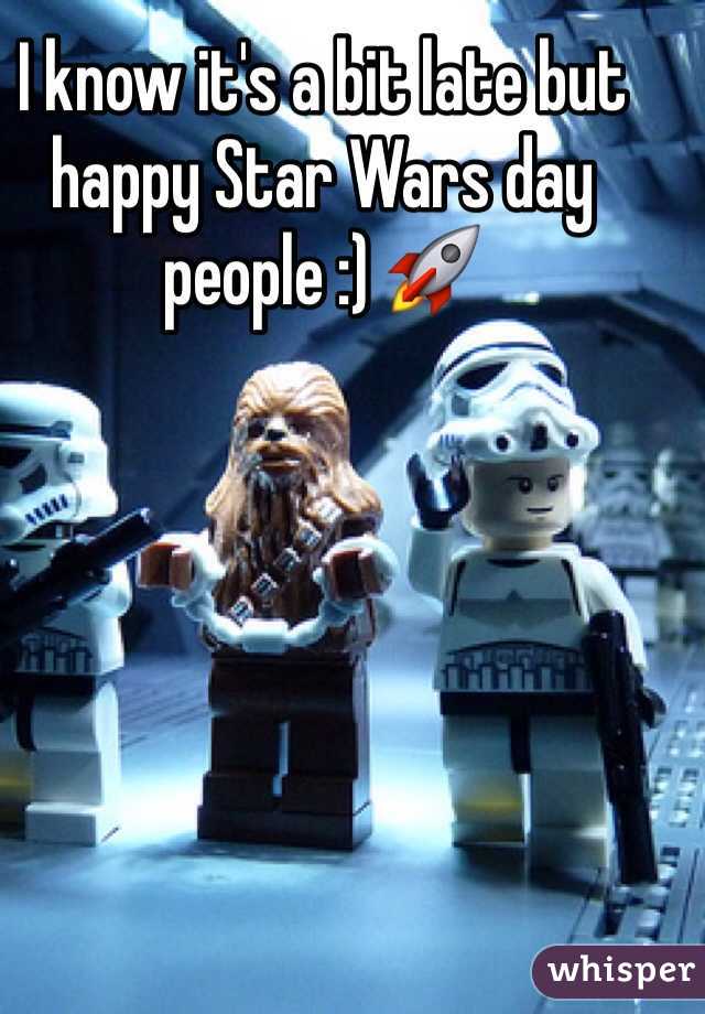 I know it's a bit late but happy Star Wars day people :) 🚀