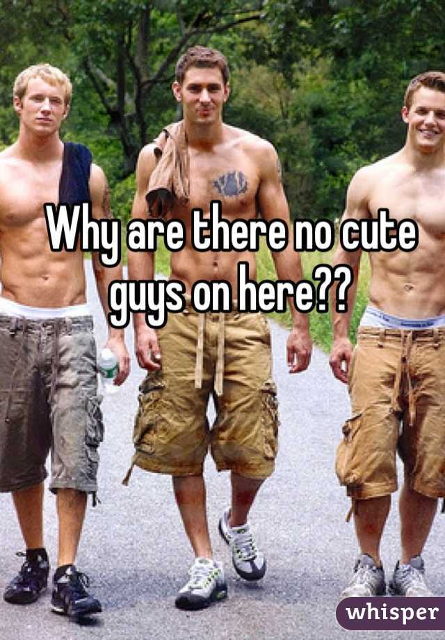 Why are there no cute guys on here??