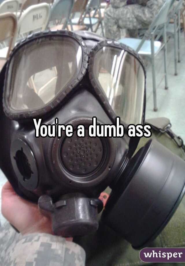 You're a dumb ass