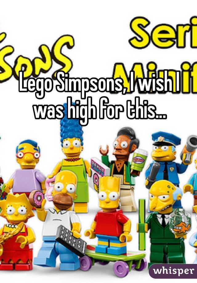 Lego Simpsons, I wish I was high for this...