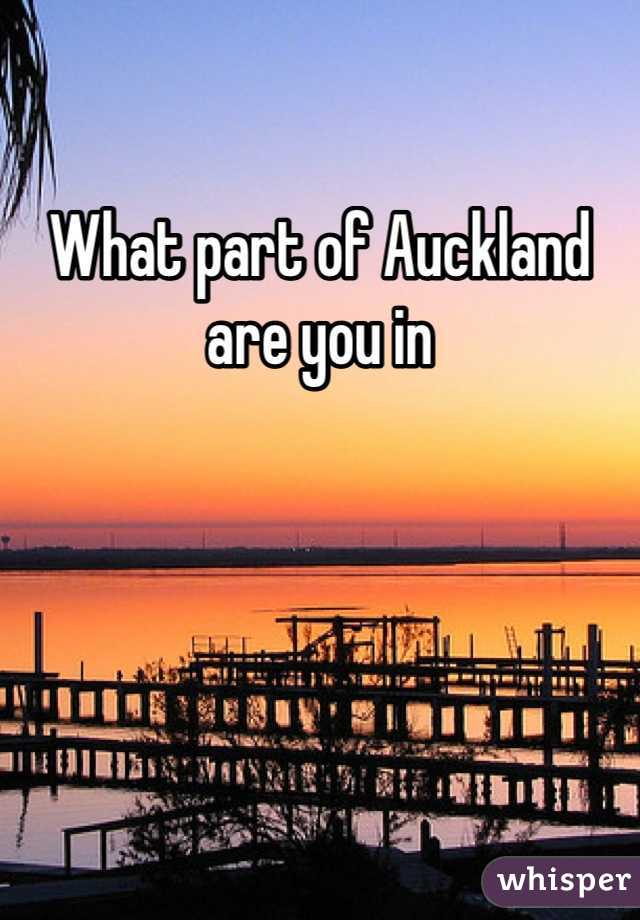 What part of Auckland are you in