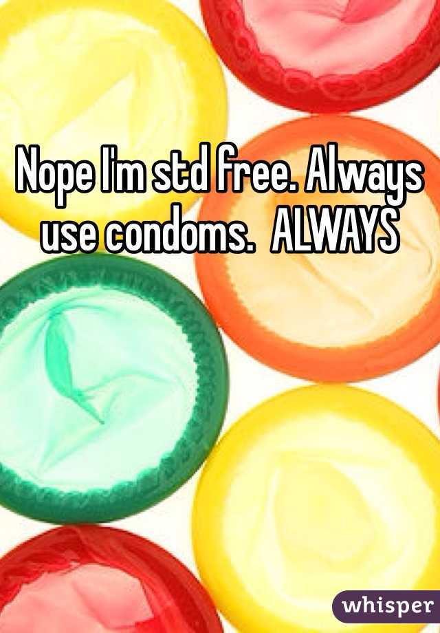 Nope I'm std free. Always use condoms.  ALWAYS