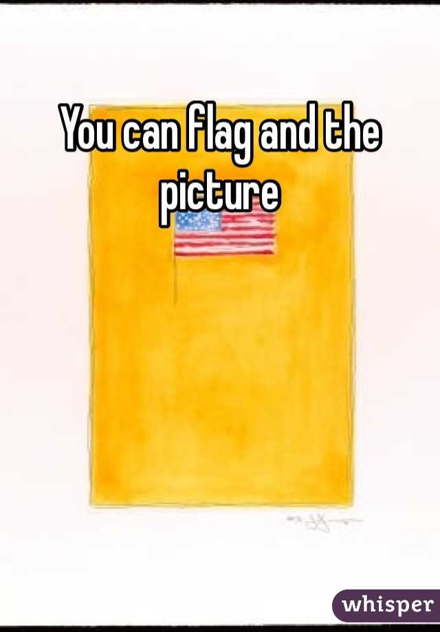 You can flag and the picture