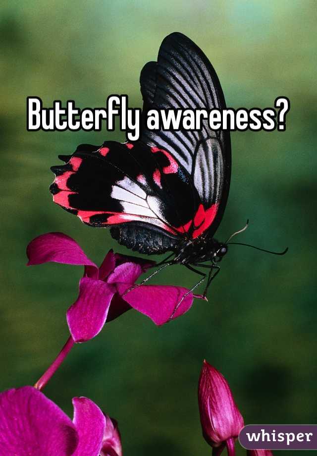 Butterfly awareness?