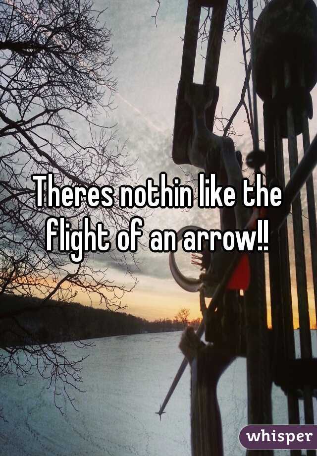 Theres nothin like the flight of an arrow!! 