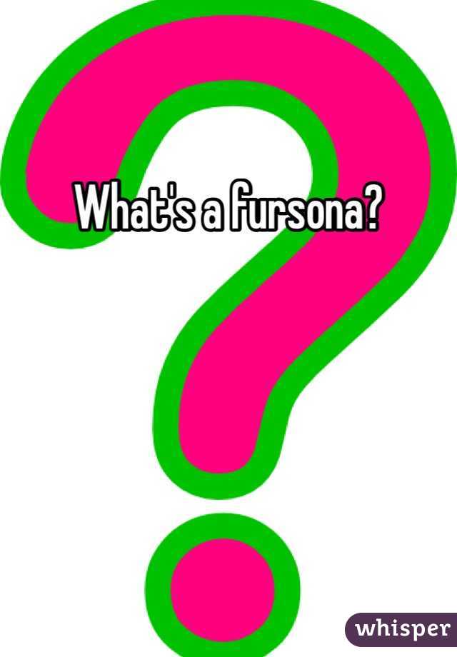 What's a fursona?