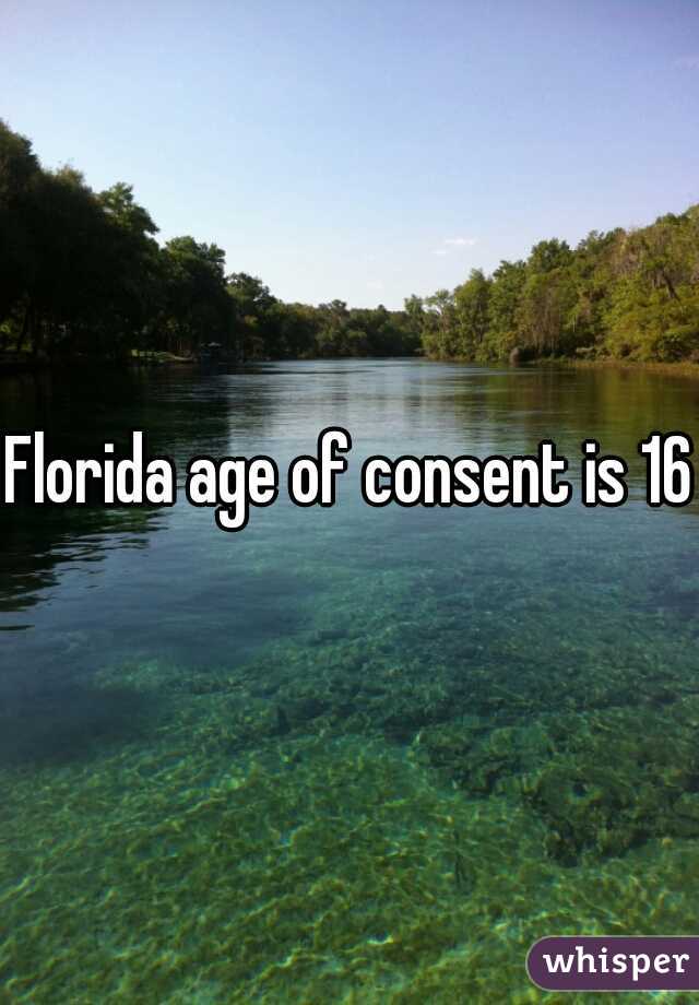 Florida age of consent is 16