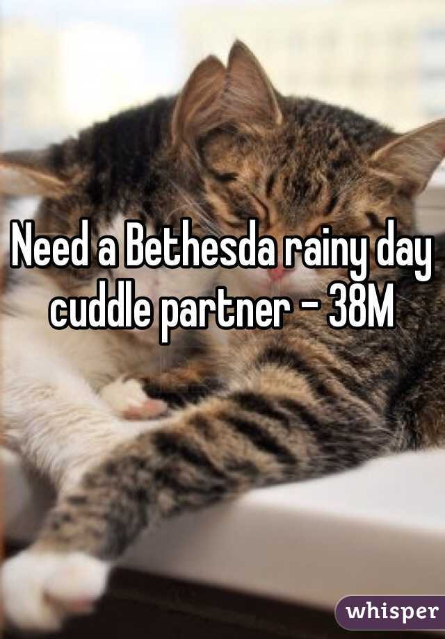 Need a Bethesda rainy day cuddle partner - 38M