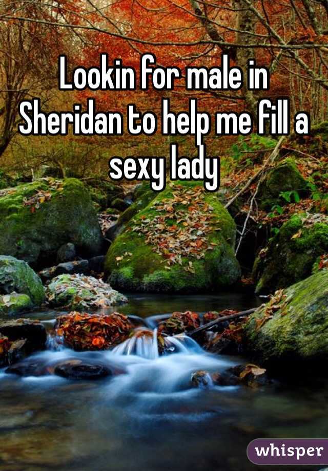 Lookin for male in Sheridan to help me fill a sexy lady