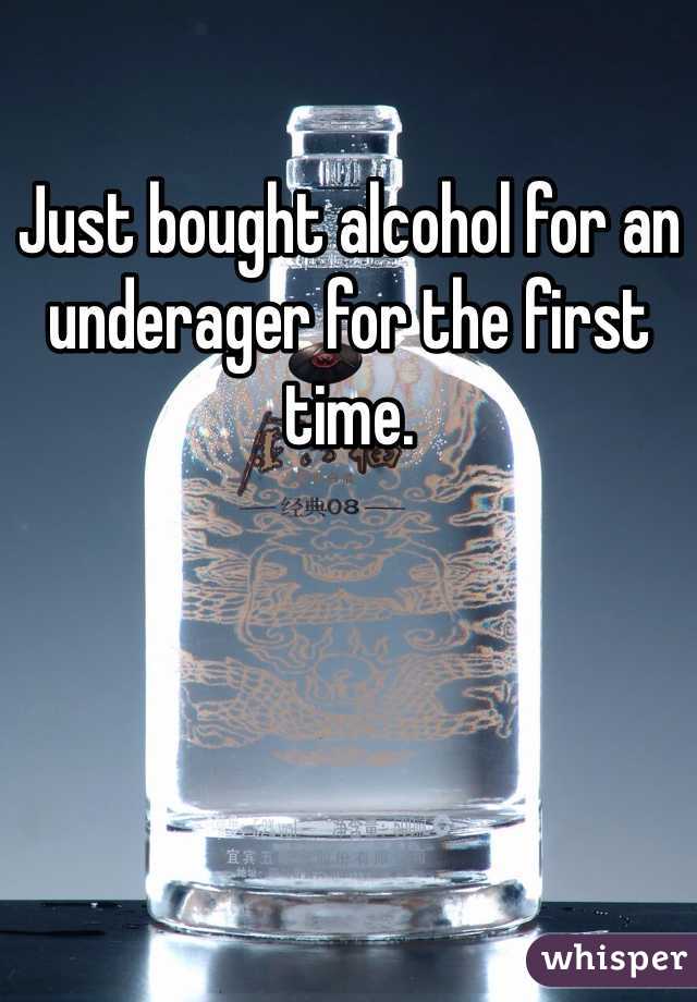 Just bought alcohol for an underager for the first time. 