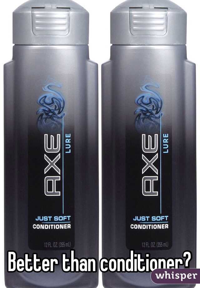 Better than conditioner? 