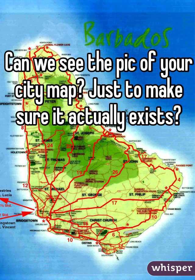 Can we see the pic of your city map? Just to make sure it actually exists?