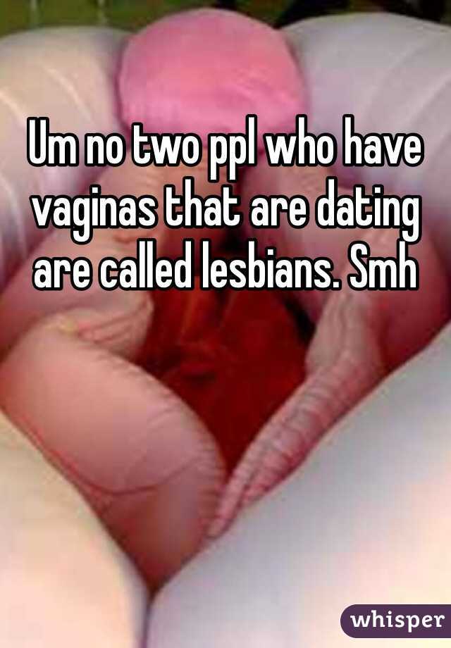 Um no two ppl who have vaginas that are dating are called lesbians. Smh 