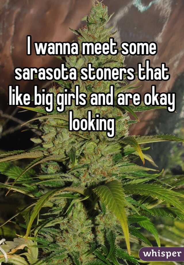 I wanna meet some sarasota stoners that like big girls and are okay looking 