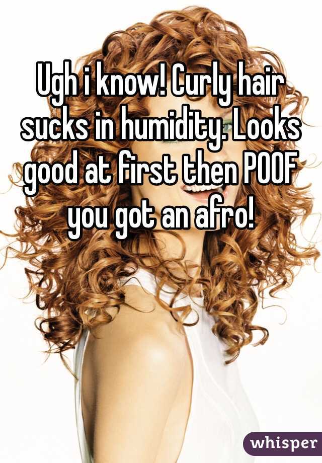 Ugh i know! Curly hair sucks in humidity. Looks good at first then POOF you got an afro!