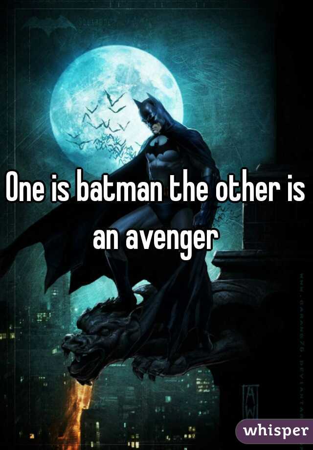 One is batman the other is an avenger 