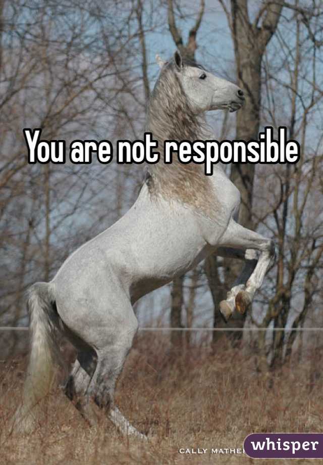 You are not responsible