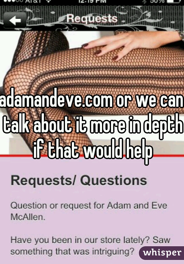 adamandeve.com or we can talk about it more in depth if that would help
