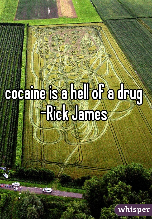 cocaine is a hell of a drug 
-Rick James 