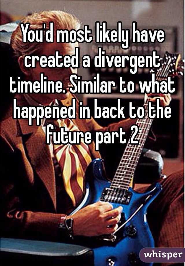 You'd most likely have created a divergent timeline. Similar to what happened in back to the future part 2