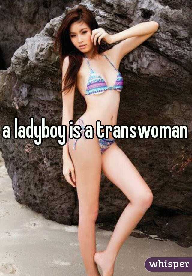 a ladyboy is a transwoman