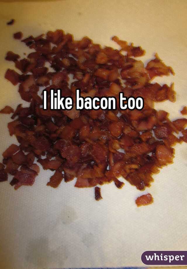I like bacon too 