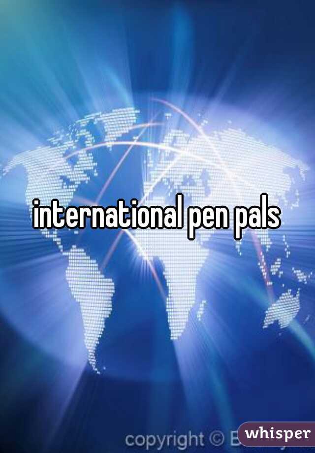 international pen pals