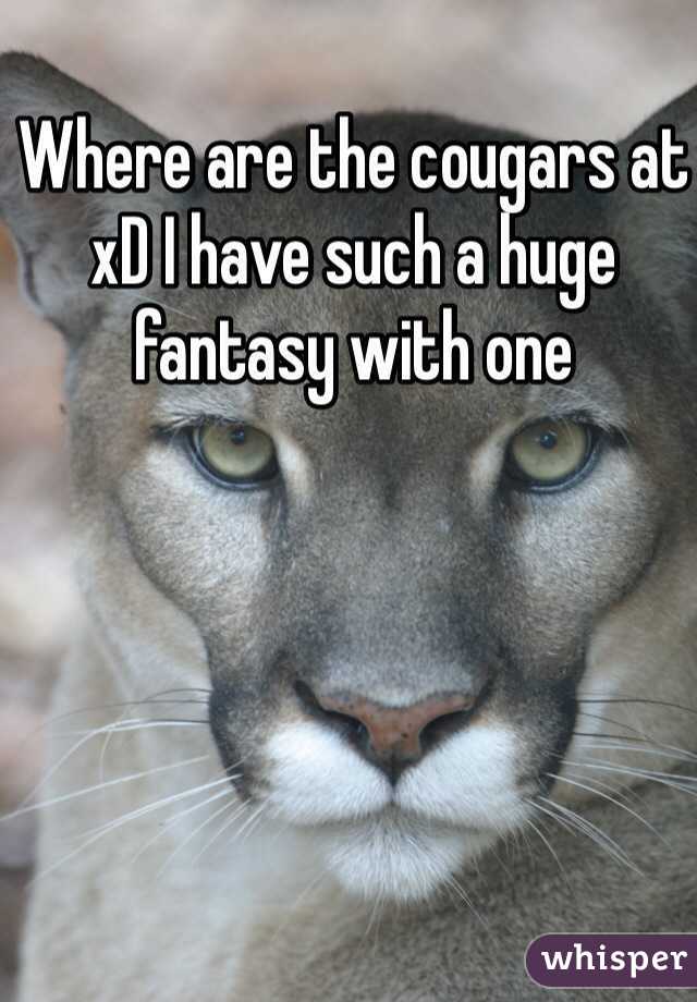 Where are the cougars at xD I have such a huge fantasy with one 