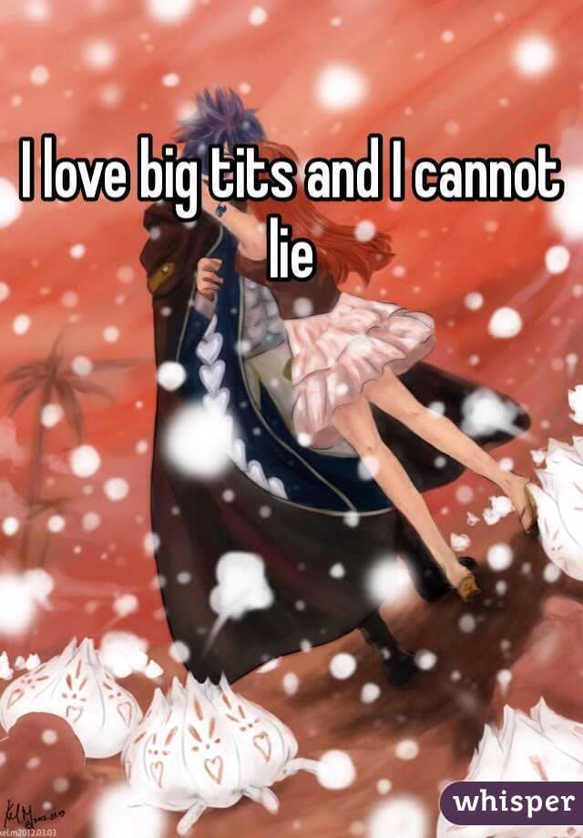 I love big tits and I cannot lie