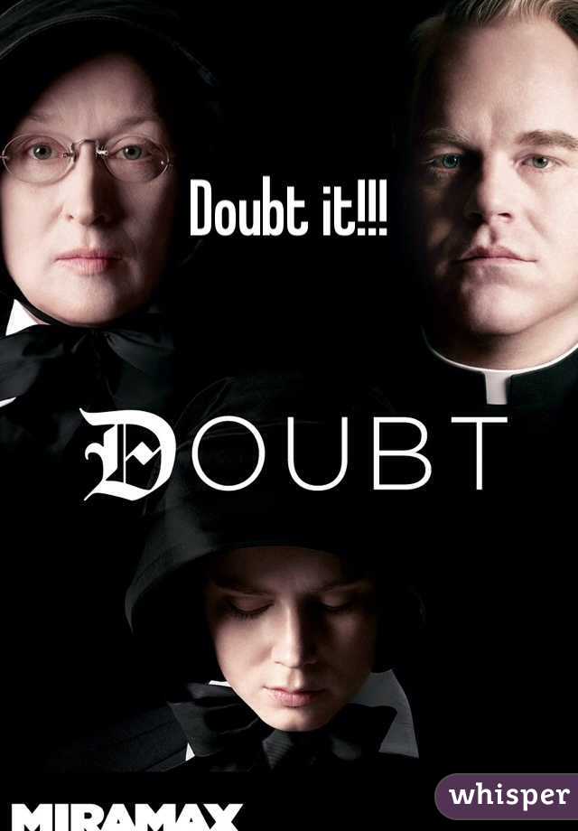 Doubt it!!!