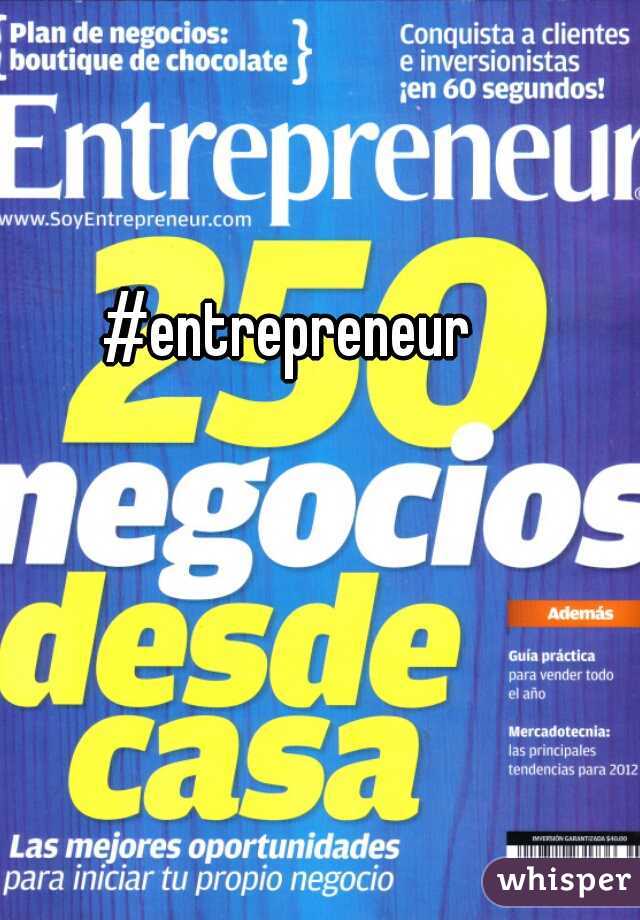 #entrepreneur 