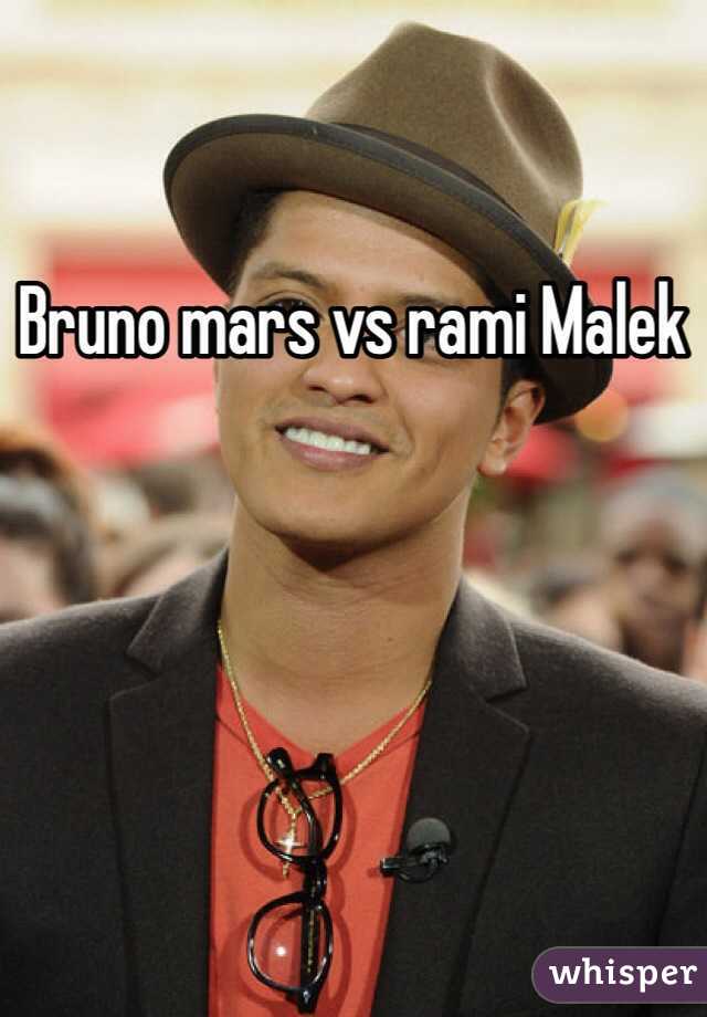 Bruno mars vs rami Malek
