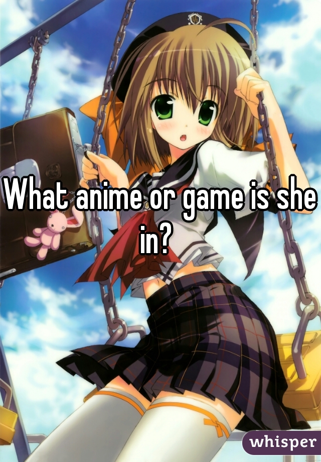 What anime or game is she in?  