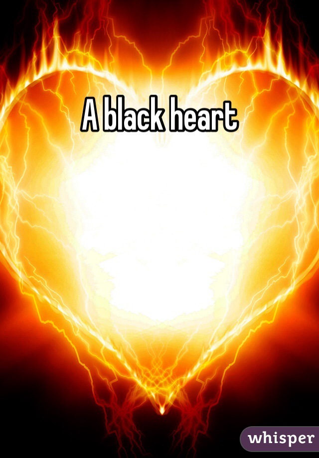 A black heart