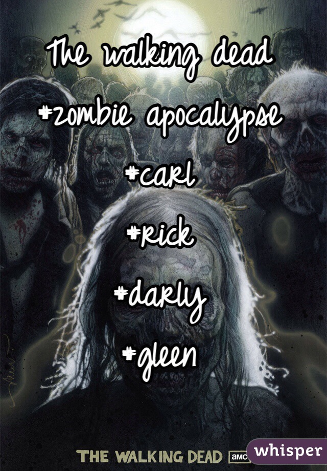 The walking dead 
#zombie apocalypse 
#carl
#rick
#darly
#gleen