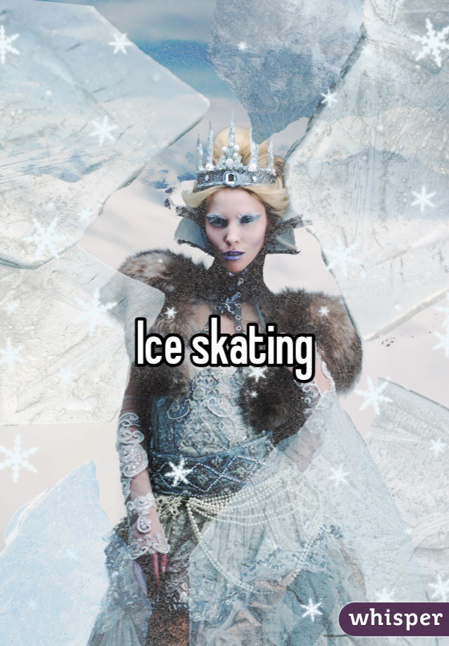 Ice skating 