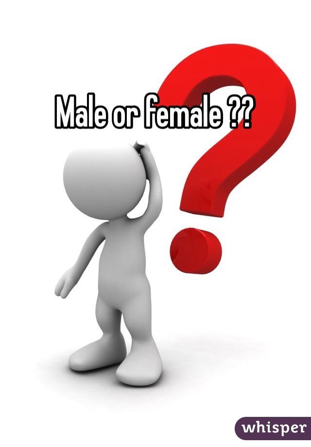 Male or female ??