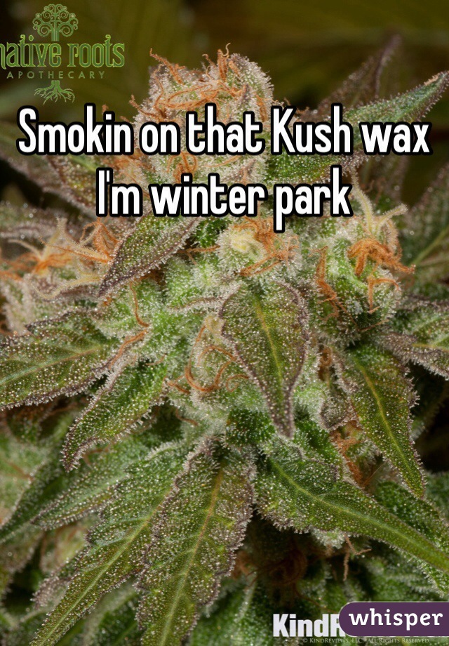 Smokin on that Kush wax I'm winter park