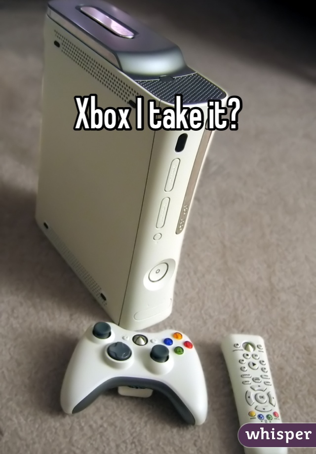Xbox I take it?