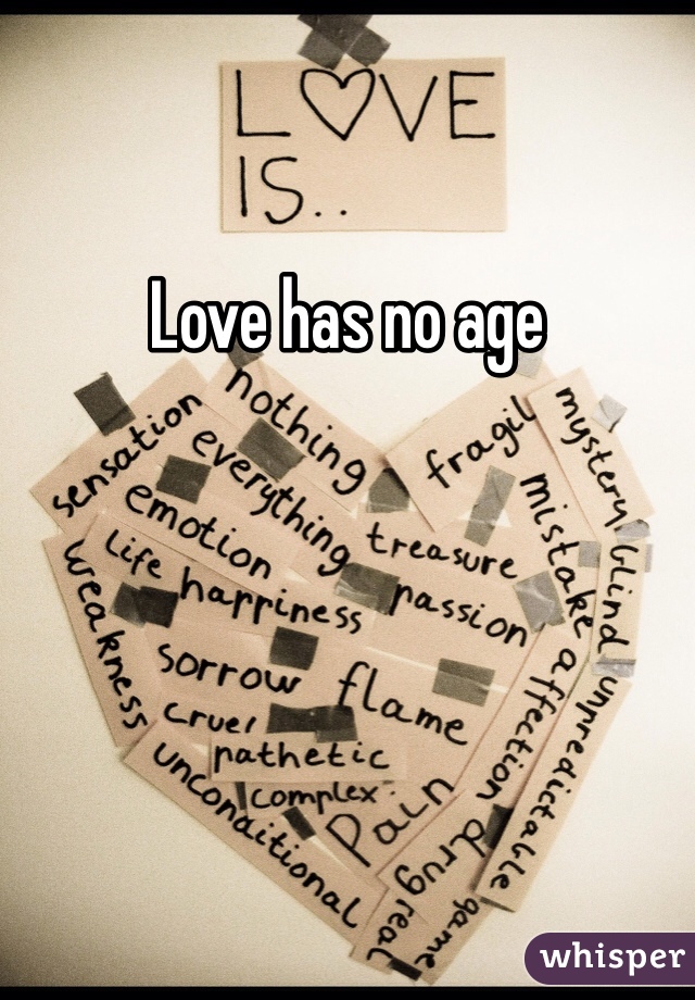 Love has no age 