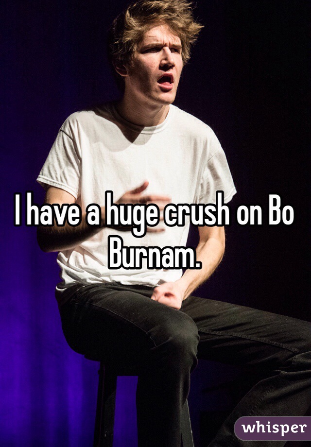 I have a huge crush on Bo Burnam.