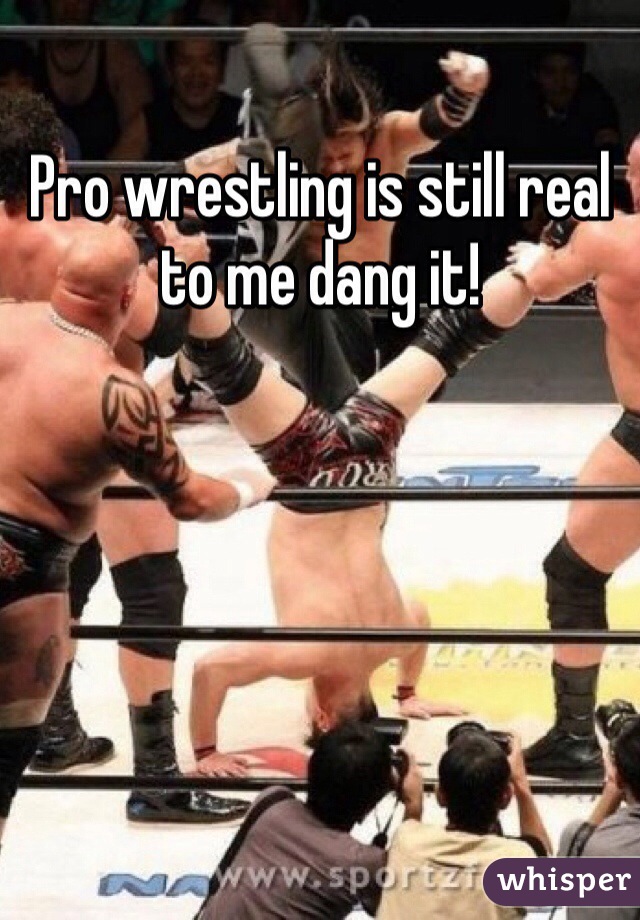 Pro wrestling is still real to me dang it!