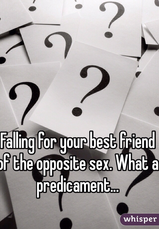 Falling for your best friend of the opposite sex. What a predicament...