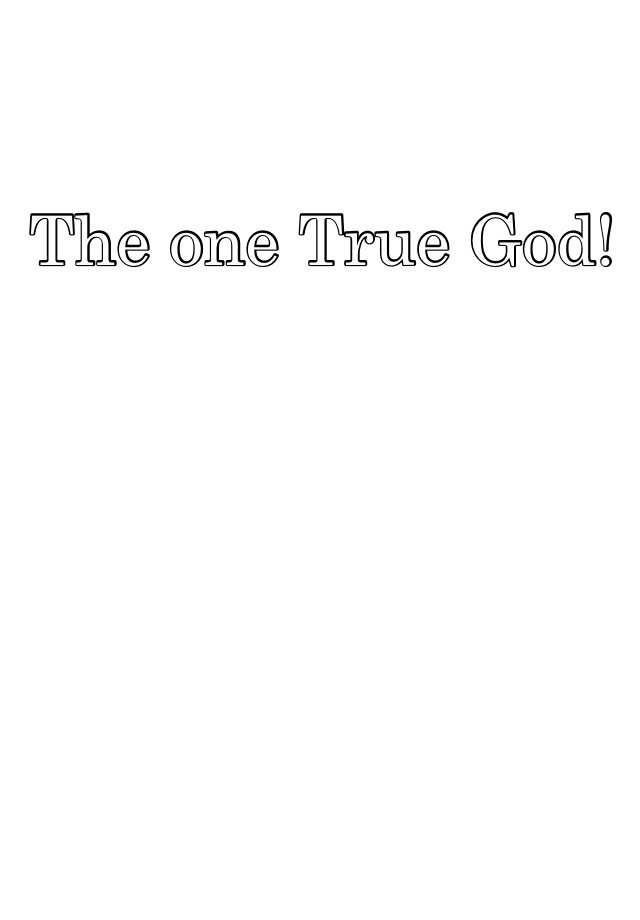 the-one-true-god